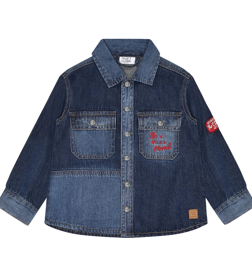 Skjorter-Hust and Claire Denimskjorte - Ravn - Dark blue denim
