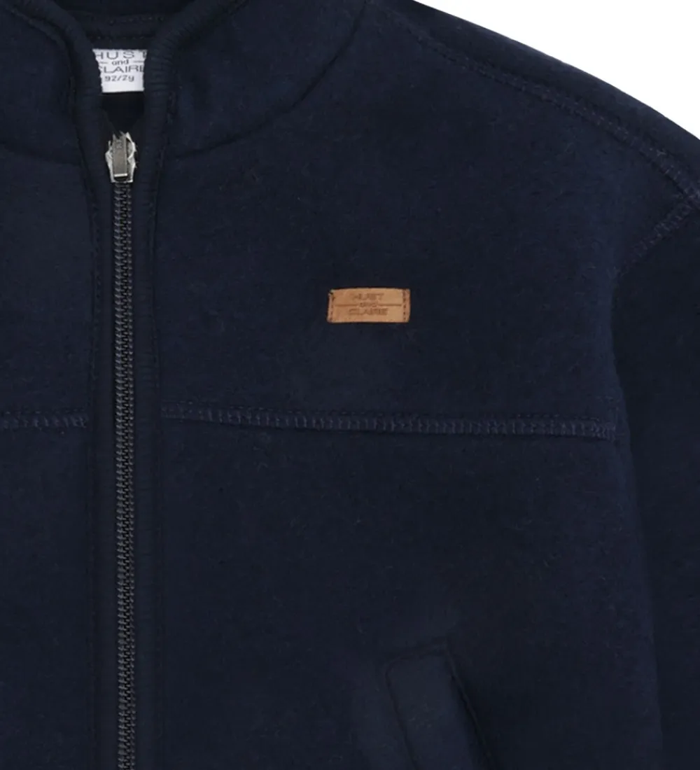 Fleece-Hust and Claire Fleecejakke - Emi - Uld - More Navy