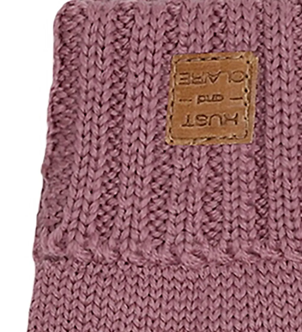 Hust and Claire Handsker Og Luffer*Handsker - Uld - Strik - HCFesto - Pale Mauve