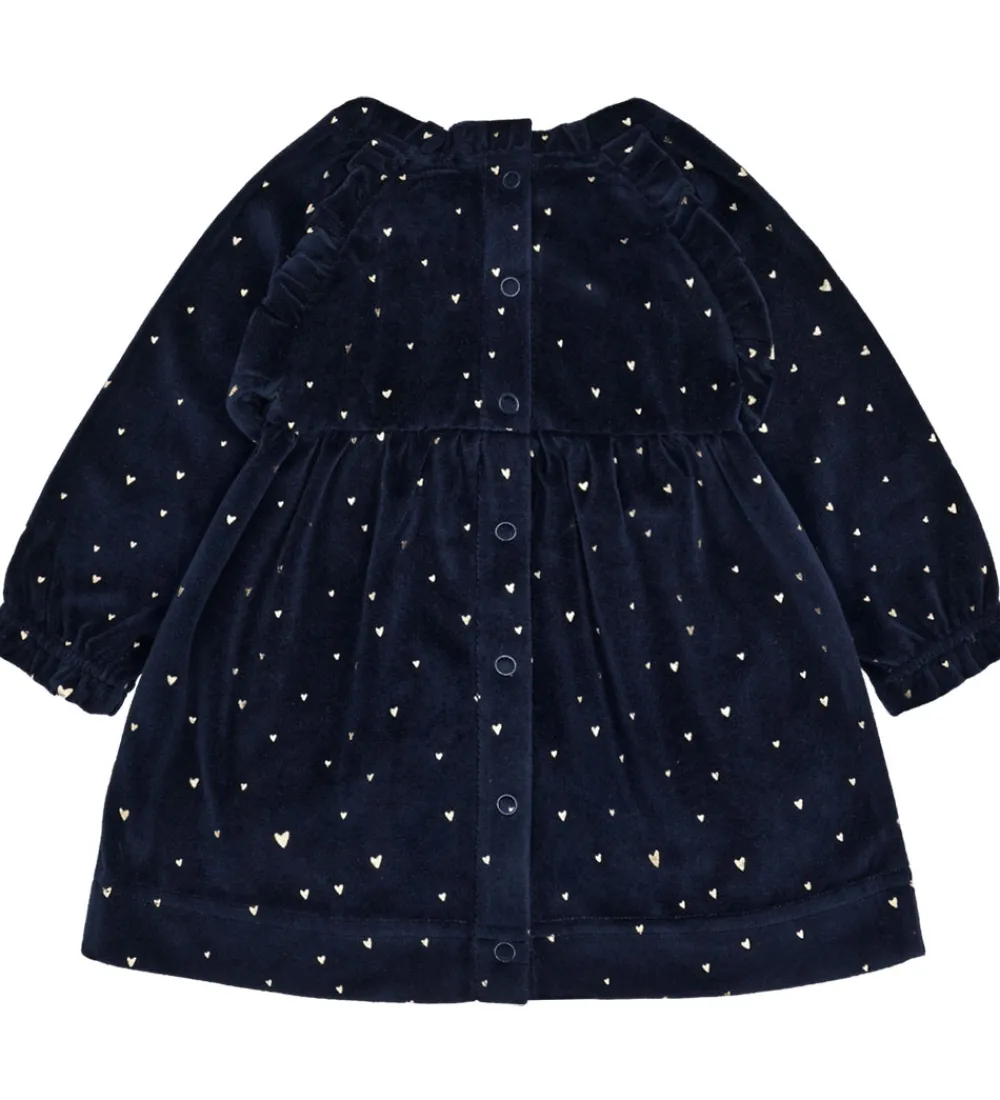 Kjoler-Hust and Claire kjole - Velour - HCKis - More Navy m. Guld