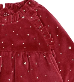 Hust and Claire Kjoler*Kjole - Velour - HCKis - Teaberry m. Guld