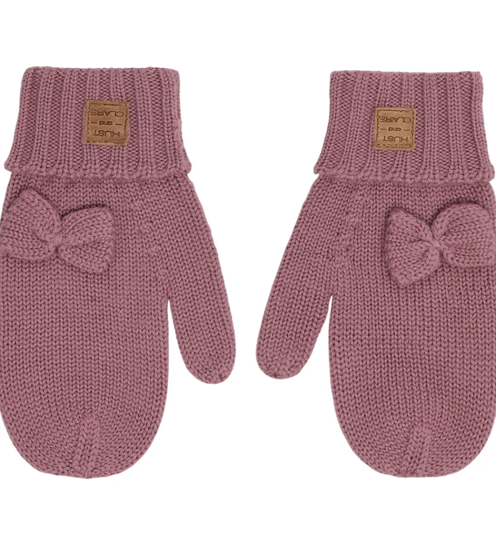 Hust and Claire Handsker Og Luffer*Luffer - Uld - Strik - HCFlorine - Pale Mauve