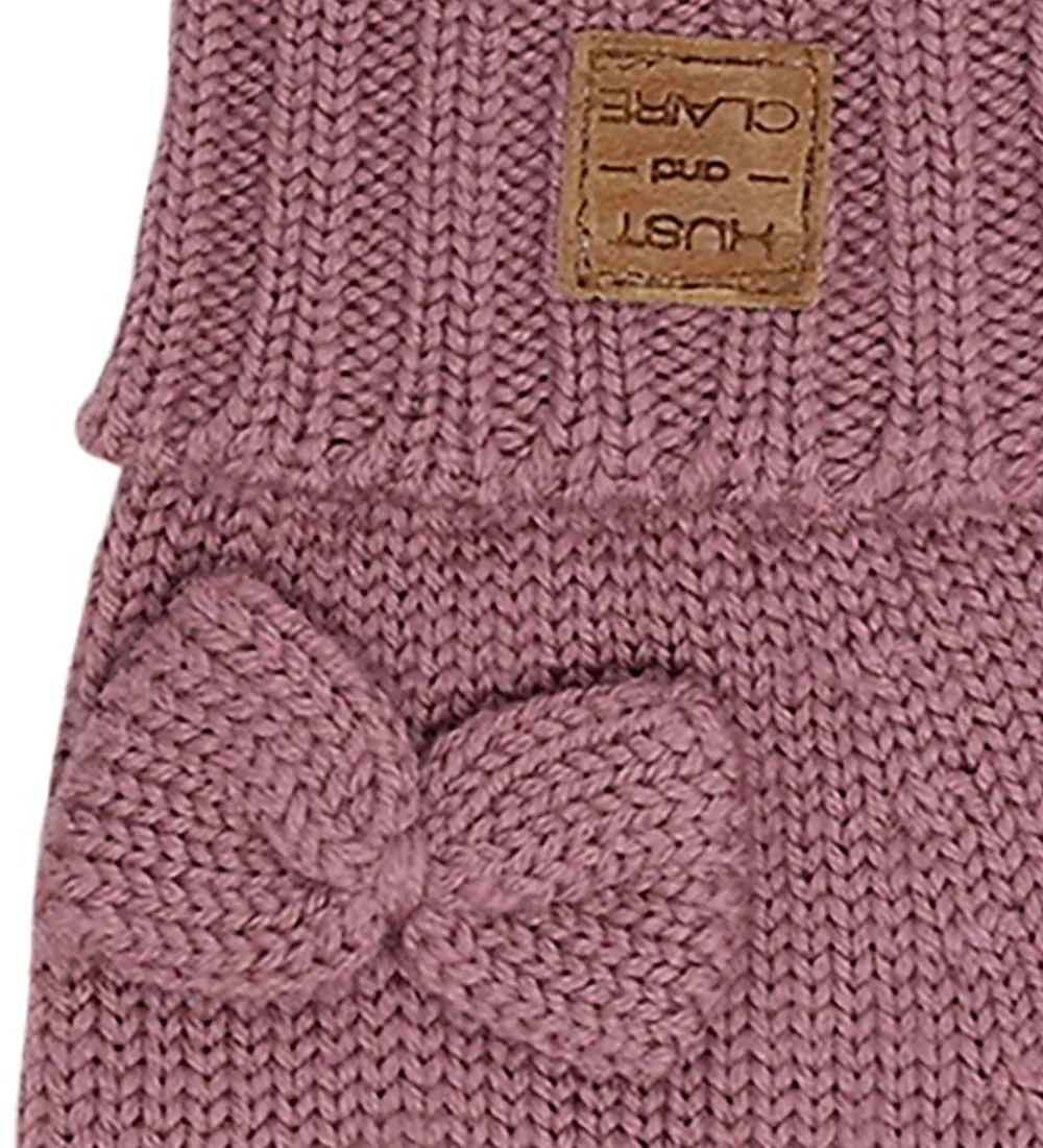 Hust and Claire Handsker Og Luffer*Luffer - Uld - Strik - HCFlorine - Pale Mauve