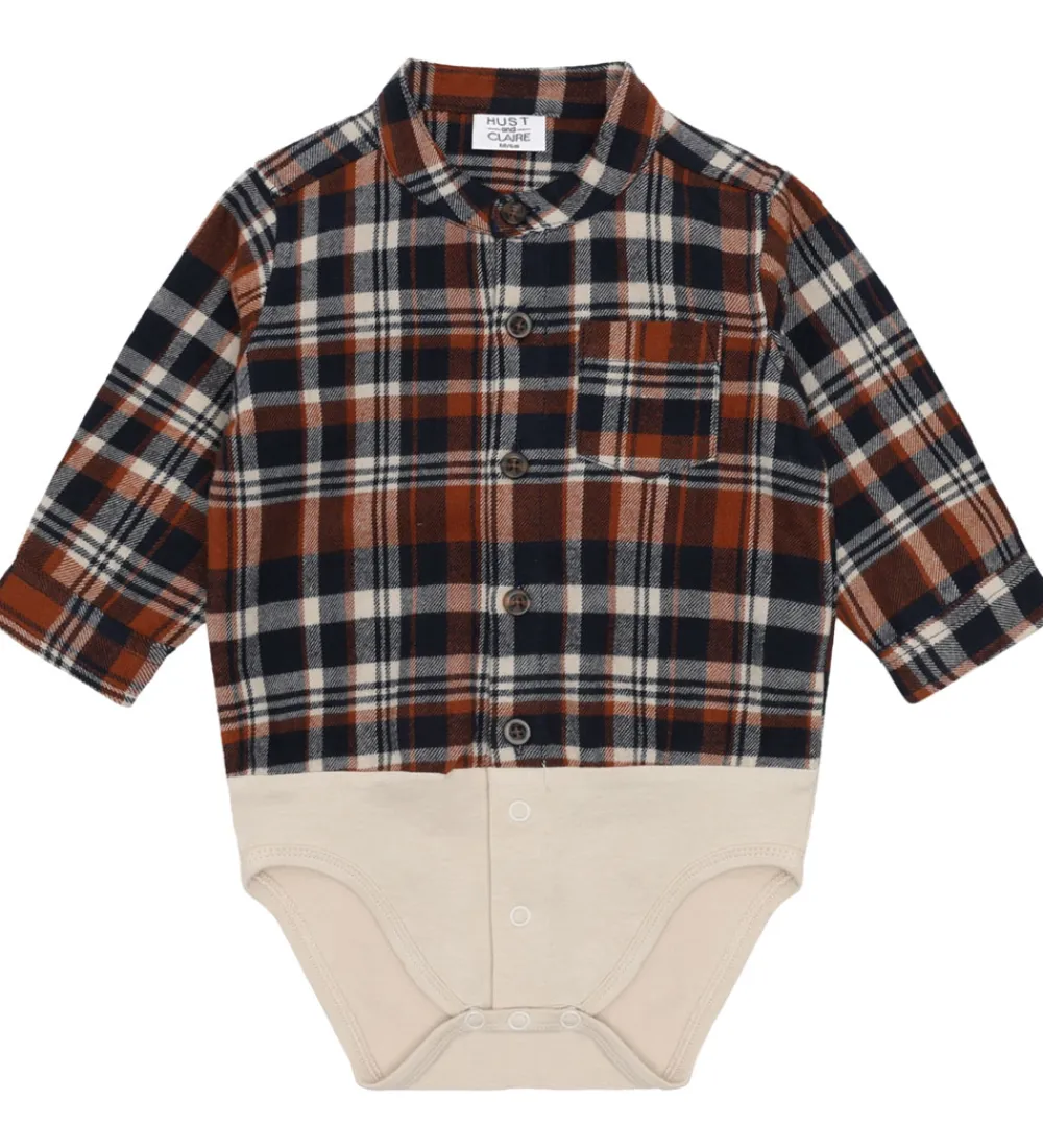 Hust and Claire Skjorter*Skjortebody - HCBertil - More Navy m. Tern