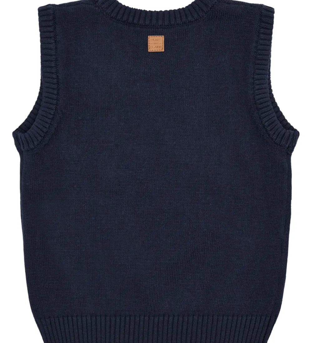 Veste-Hust and Claire Vest - Strik - HCPrinco Reindeer - More Navy