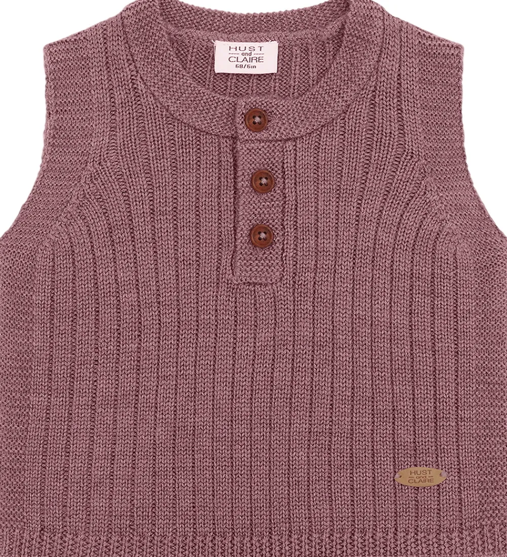 Veste-Hust and Claire Vest - Strik - HCEdi Wool Rib Knit - Pale Ma