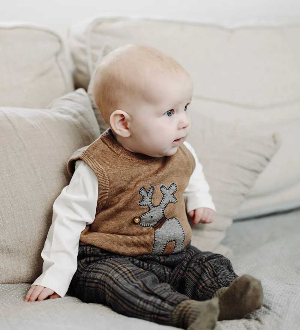 Hust and Claire Veste*Vest - Strik - HCPerry Deer - Coffee Melange