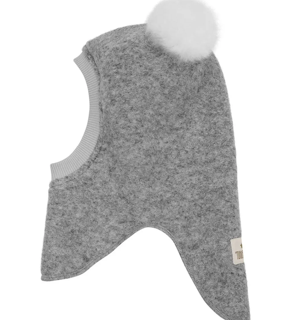 Elefanthuer-Huttelihut Elefanthue - Uld - 2-lags - Grey Melange m. Kvaste