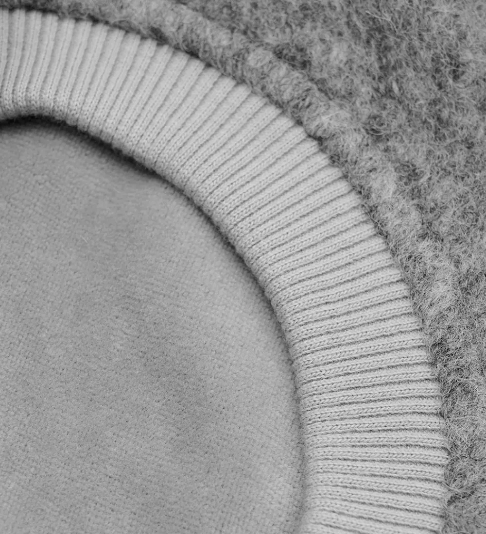 Elefanthuer-Huttelihut Elefanthue - Uld - 2-lags - Grey Melange m. Kvaste