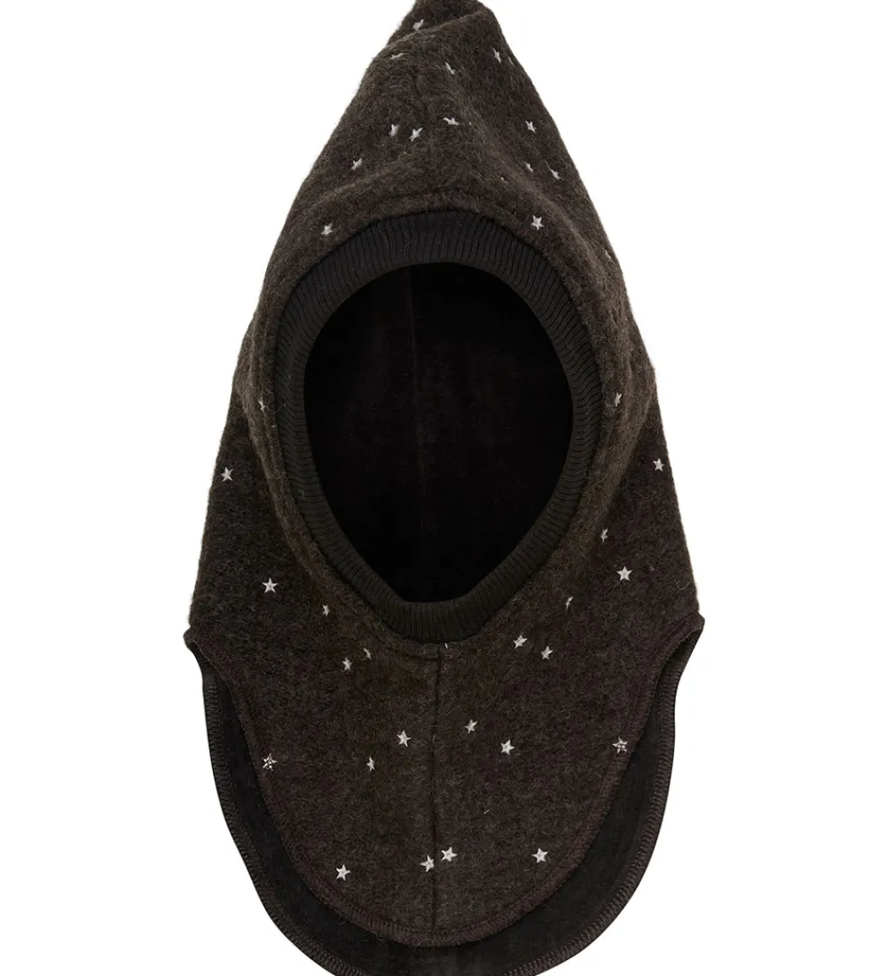 Elefanthuer-Huttelihut Elefanthue - Uld - 2-lags - Dark Brown Melange