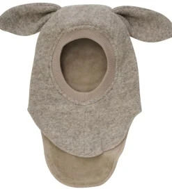 Huttelihut Elefanthuer*Elefanthue - Uld - 2-lags - Camel Melange m. Ører