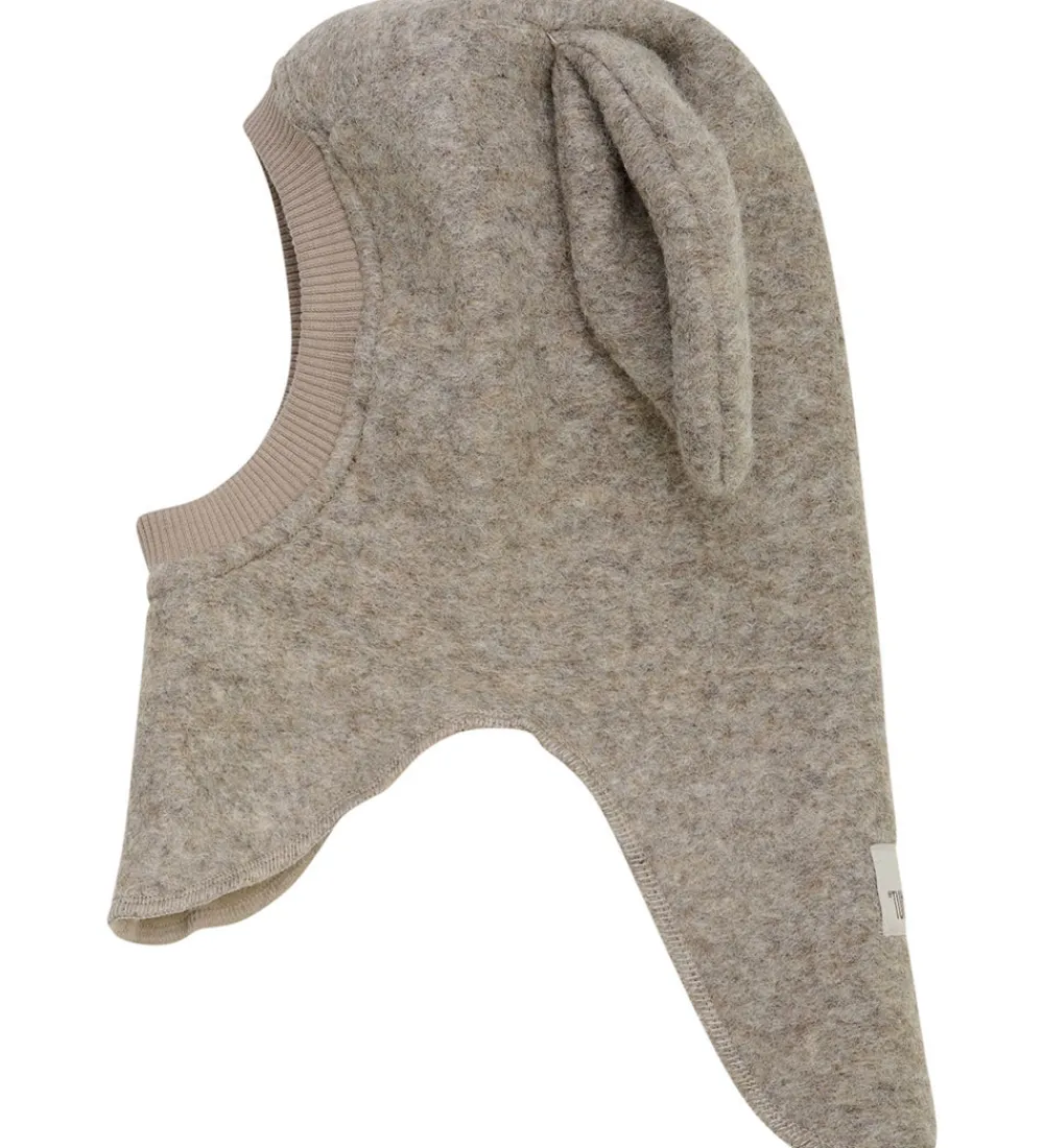 Huttelihut Elefanthuer*Elefanthue - Uld - 2-lags - Camel Melange m. Ører