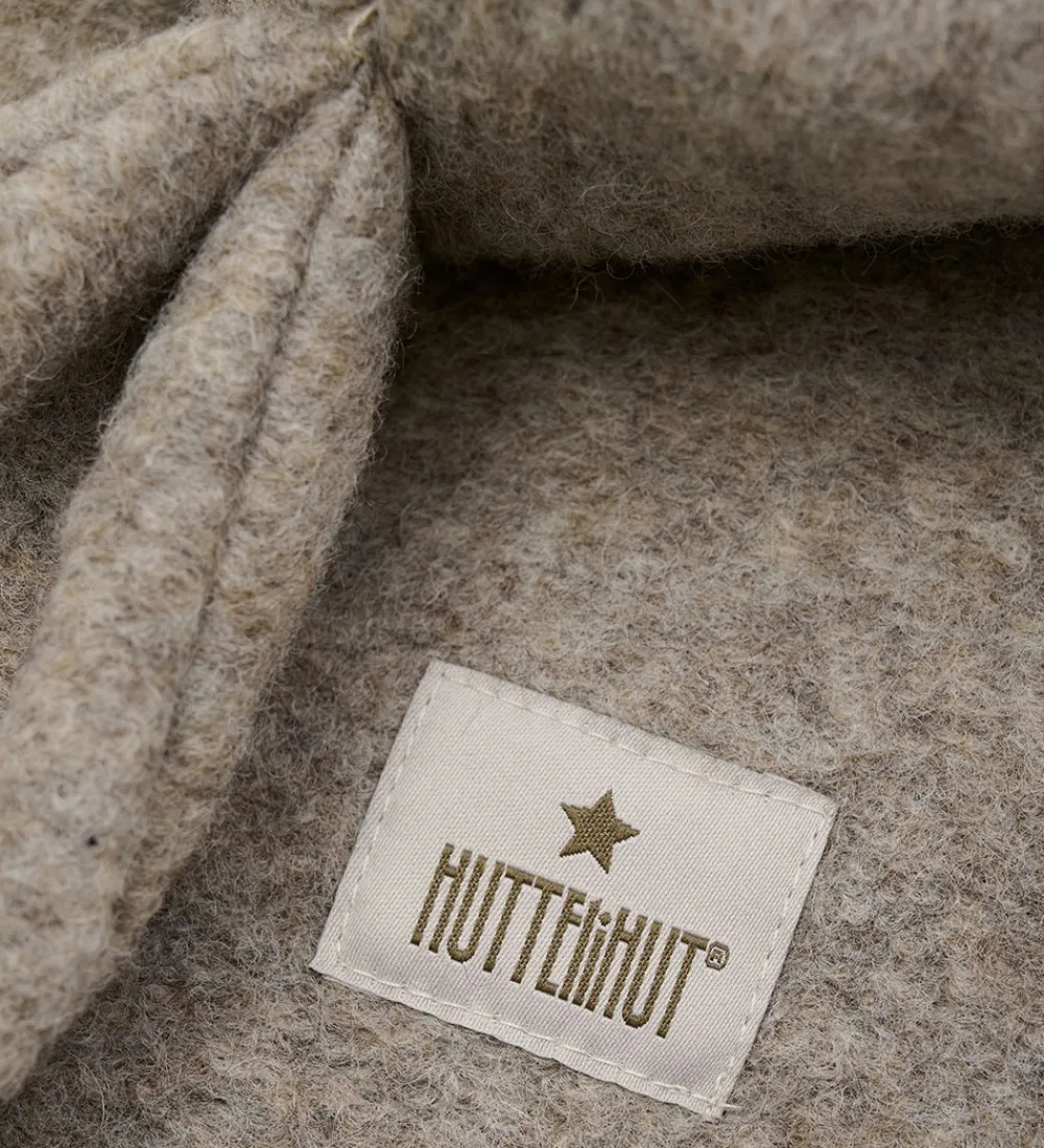 Huttelihut Elefanthuer*Elefanthue - Uld - 2-lags - Camel Melange m. Ører