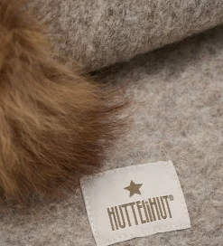 Huttelihut Elefanthuer*Elefanthue - Uld - 2-lags - Camel Melange m. Kvaste