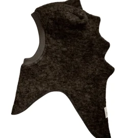 Huttelihut Elefanthuer*Elefanthue - Uldfleece - 2-lags - Dark Brown Melange
