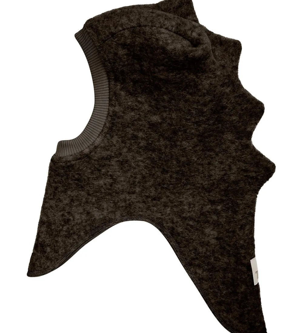 Huttelihut Elefanthuer*Elefanthue - Uldfleece - 2-lags - Dark Brown Melange