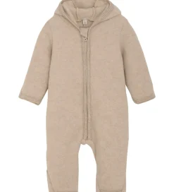 Køredragter-Huttelihut Køredragt - Uldfleece - Camel Melange m. Ører