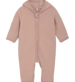 Huttelihut Køredragter*Køredragt - Uldfleece - Mahogany Rose m. Ører