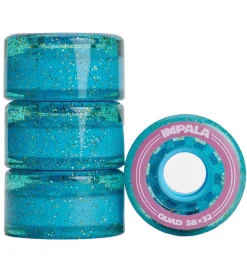 Impala Rulleskøjter|Rulleskøjter*Hjul - 4-pak - 58 mm - Holographic Glitter