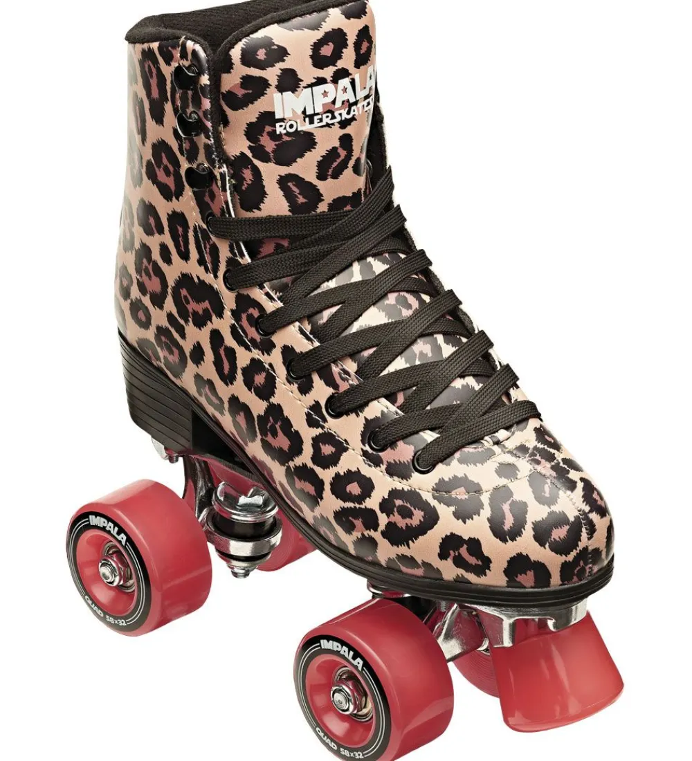 Rulleskøjter|Rulleskøjter-Impala Rulleskøjter - Quad Skate - Brun Leopard