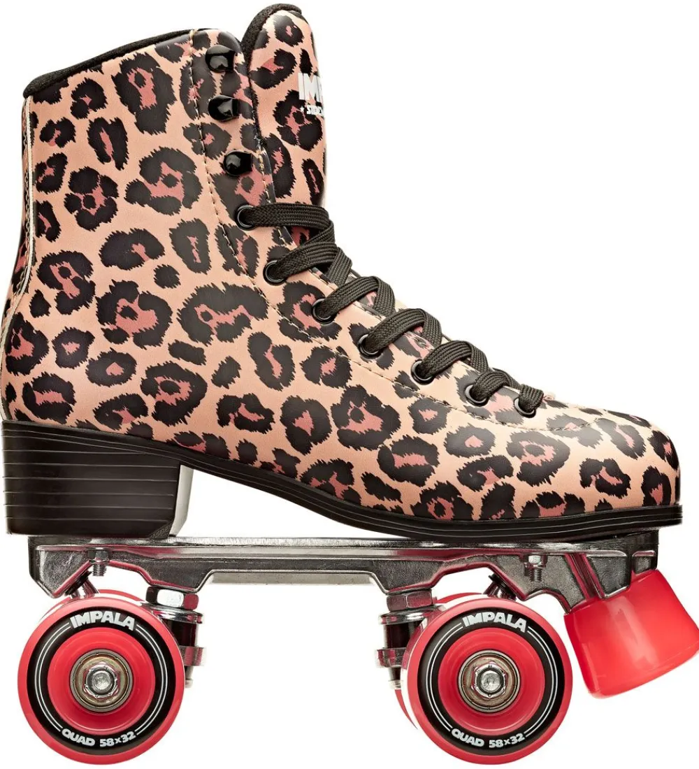 Rulleskøjter|Rulleskøjter-Impala Rulleskøjter - Quad Skate - Brun Leopard