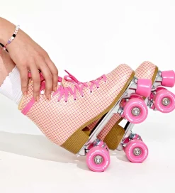 Rulleskøjter|Rulleskøjter-Impala Rulleskøjter - Quad Skate - Pink Tartan