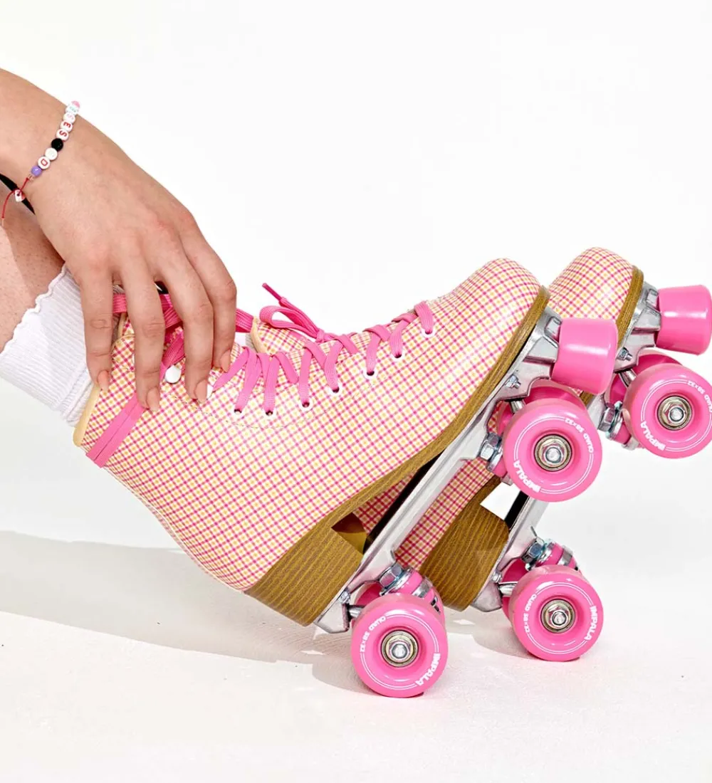 Rulleskøjter|Rulleskøjter-Impala Rulleskøjter - Quad Skate - Pink Tartan