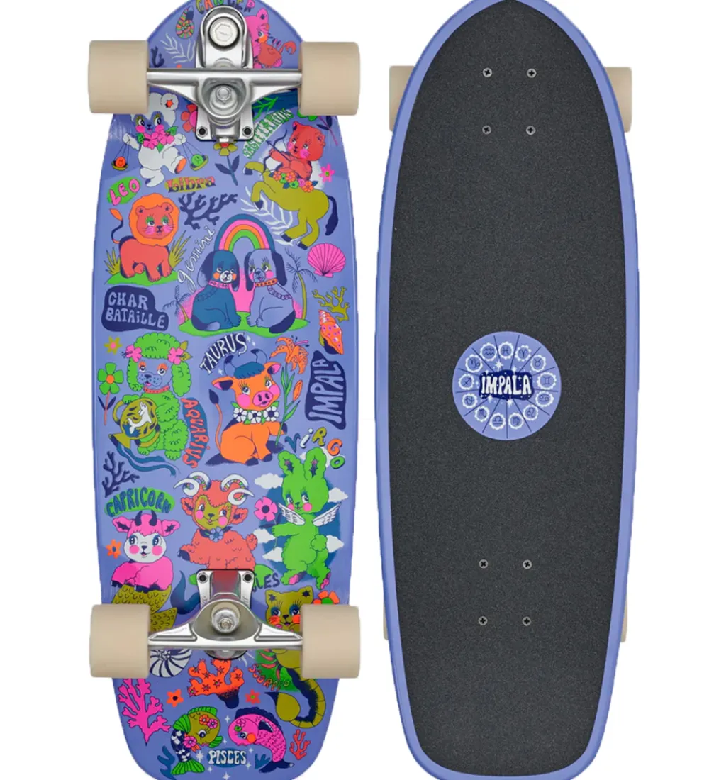 Skateboards-Impala Skateboard - Neptune Surf Skate - 30" - Char Bataille