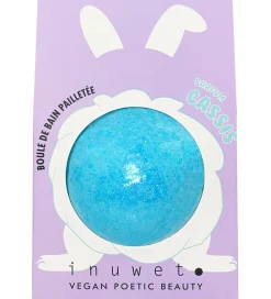 Bath Bombs-Inuwet Bath Bomb m. Duft - Blackcurrant - Turquoise m. Glimmer
