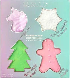 Inuwet Bath Bombs*Bath Bombs m. Duft - 4-pak - Christmas Set