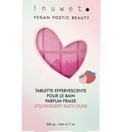 Pleje- Og Toiletartikler|Bath Bombs-Inuwet Bath Tablet Fizz - 200g - Strawberry