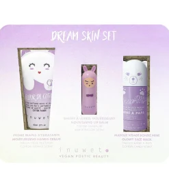 Pleje- Og Toiletartikler|Cremer-Inuwet Gavesæt - Håndcreme/Læbepomade/Ansigtsmaske - Mauve
