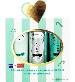 Inuwet Sminke*Læbepomade - 3-pak - Jingle Aqua
