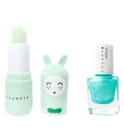 Sminke|Neglelak-Inuwet Læbepomade/Neglelak - Apple - Aqua