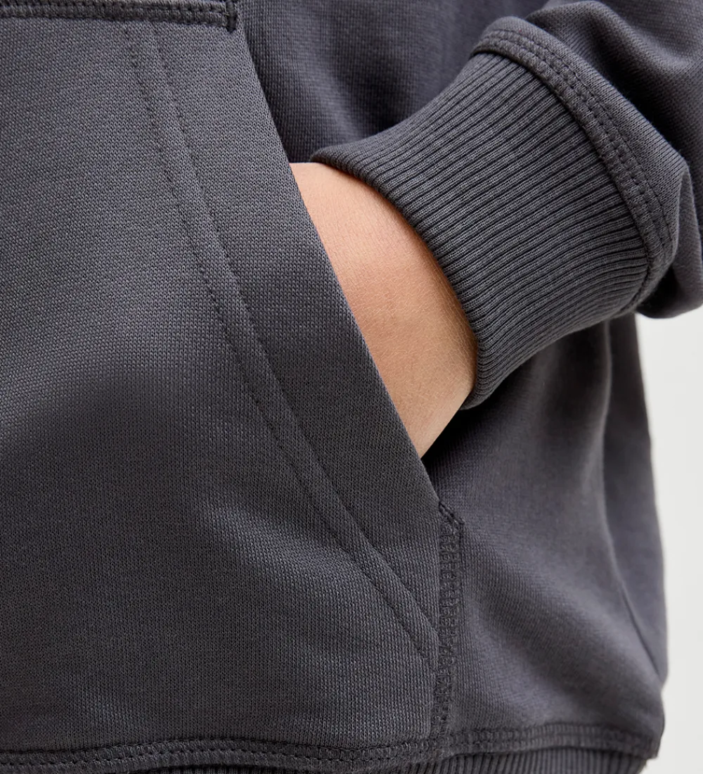 Jack & Jones Hættetrøjer*Hættetrøje - Sweat - JorNorrebro - Asphalt