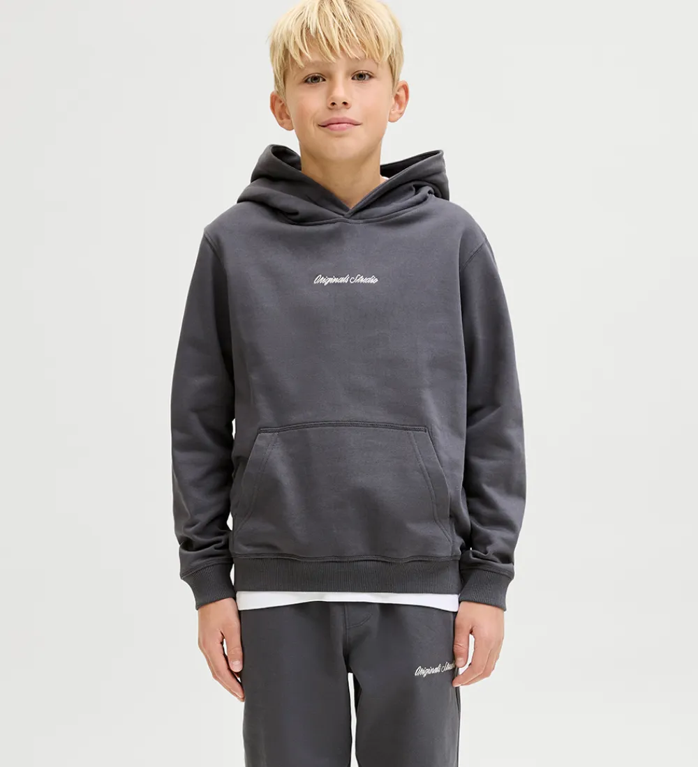 Jack & Jones Hættetrøjer*Hættetrøje - Sweat - JorNorrebro - Asphalt