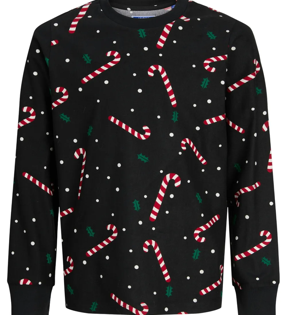 Jack & Jones Nattøj*Nattøj - JacTristan - Black/Candy Cane
