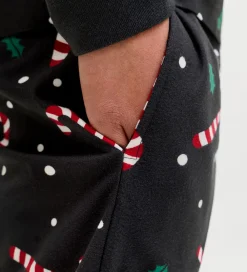 Jack & Jones Nattøj*Nattøj - JacTristan - Black/Candy Cane
