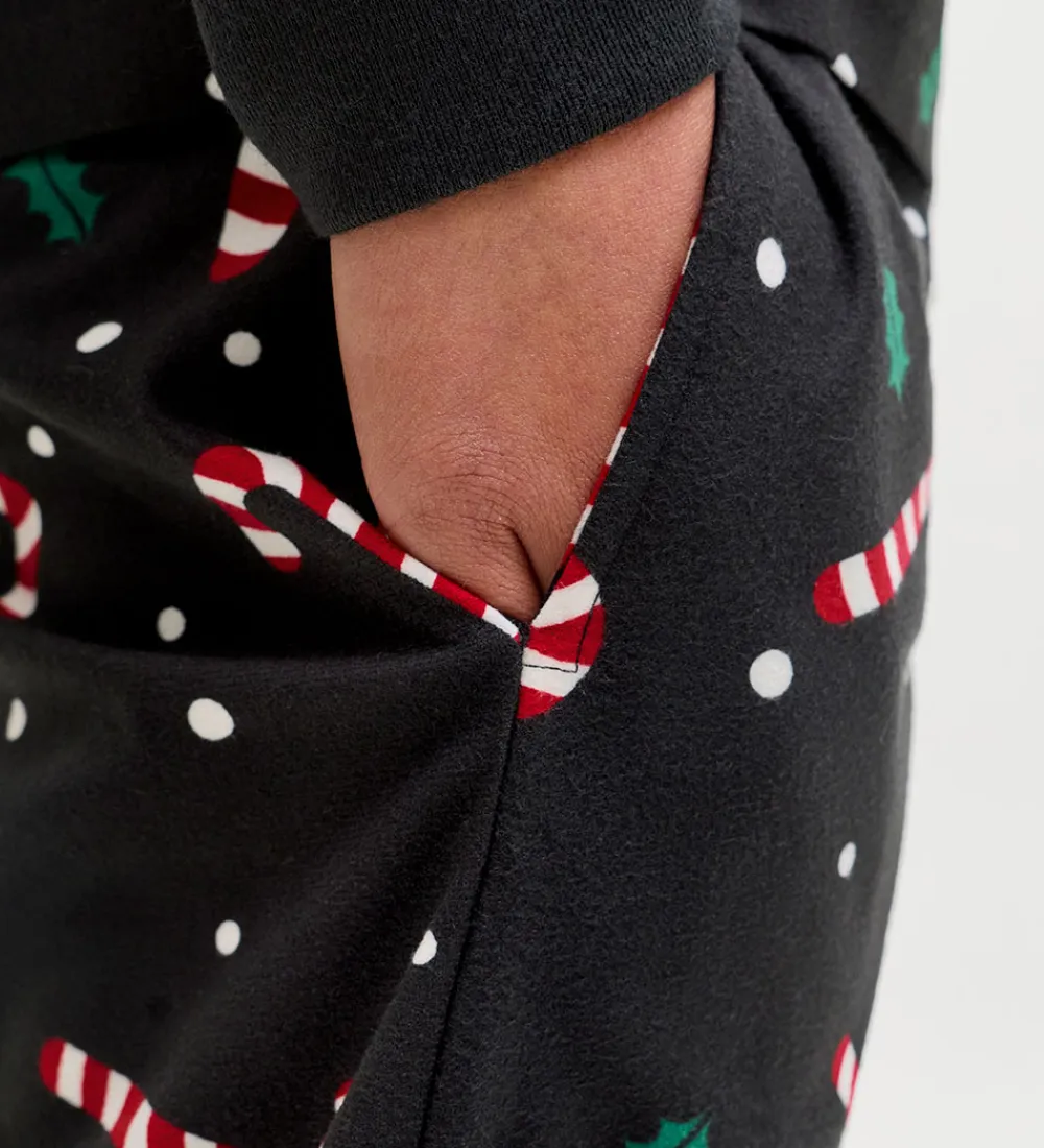 Jack & Jones Nattøj*Nattøj - JacTristan - Black/Candy Cane