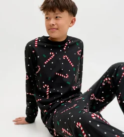 Jack & Jones Nattøj*Nattøj - JacTristan - Black/Candy Cane