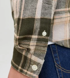 Skjorter-Jack & Jones Skjorte - JprBlubrook - Peat m. Tern
