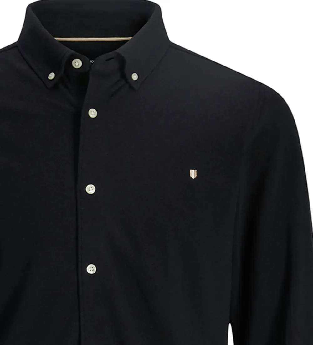 Jack & Jones Skjorter*Skjorte - Piqué - JprBlublake - Black