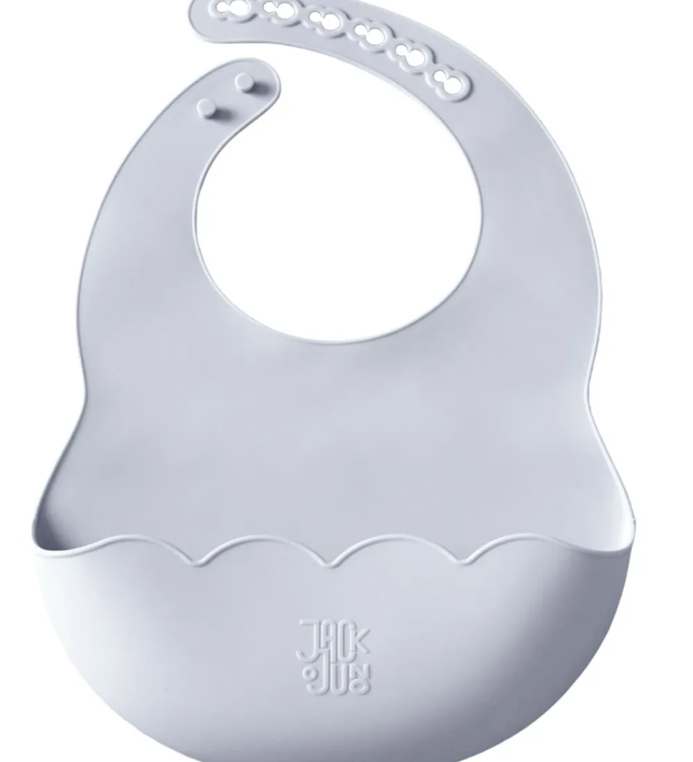 Jack o Juno Hagesmække*Hagesmæk - Silikone - Poppy - Glacier Grey