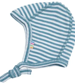 Babyhjelme-Joha Babyhjelm - Rib - Uld/Silke - Blå