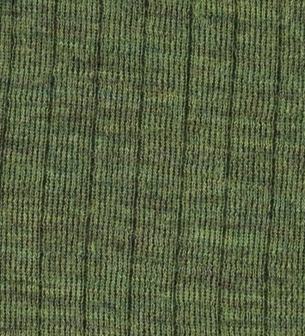 Babyhjelme|Uld-Joha Babyhjelm - Uld - Rib - 2-lags - Mørk Oliven