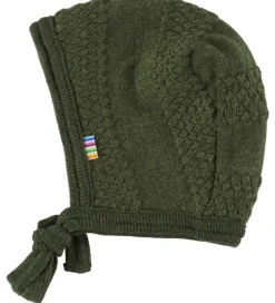 Joha Babyhjelme|Unisex-Tøj*Babyhjelm - Uld - Strik - Mos Grøn