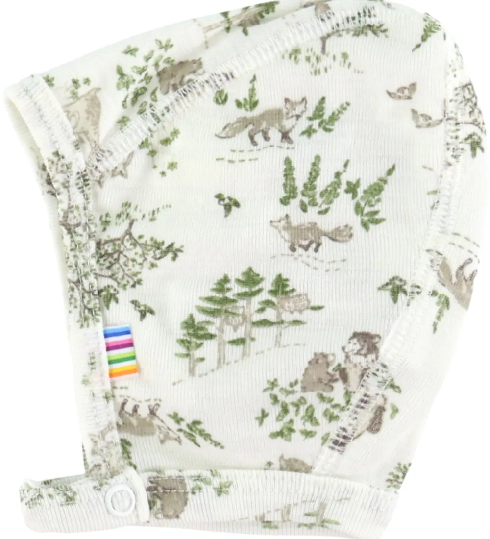 Joha Babyhjelme*Babyhjelm - Uld/Silke - Off White m. Træer