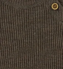 Joha Bluser|Unisex-Tøj*Bluse - Strik - Uld - Brun Meleret