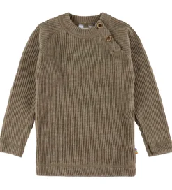 Joha Bluser|Unisex-Tøj*Bluse - Strik - Uld - Beige Meleret