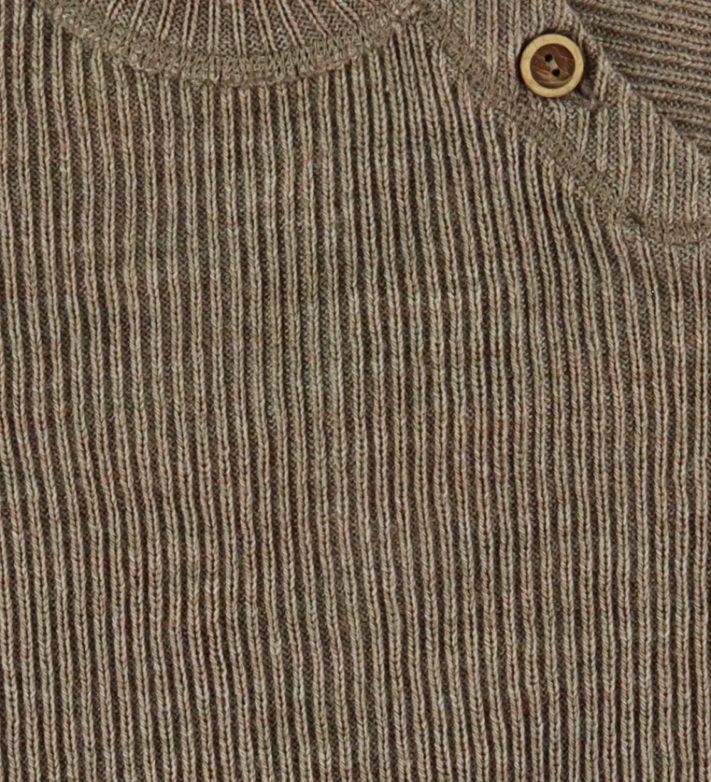 Joha Bluser|Unisex-Tøj*Bluse - Strik - Uld - Beige Meleret